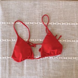 Strappy triangle bikini top